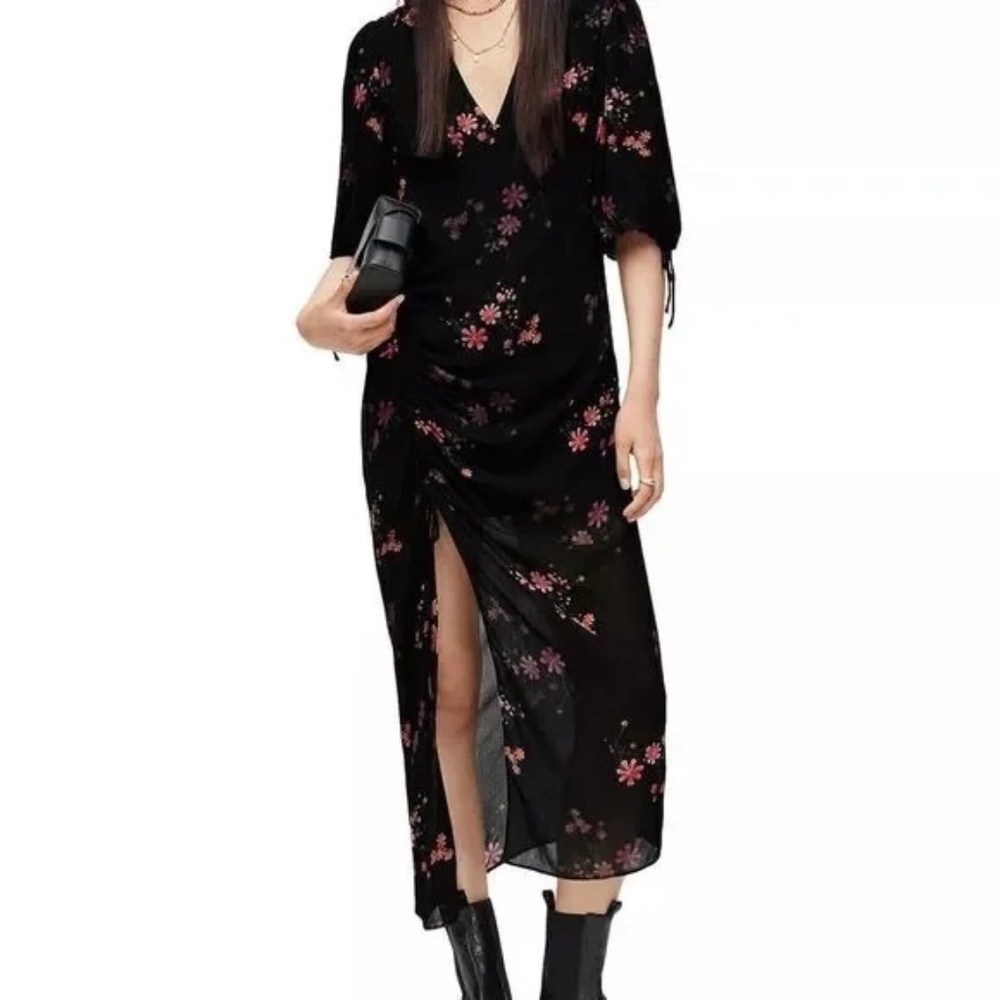 [SOLD] AllSaints Safiya Solanio Floral Print Dress